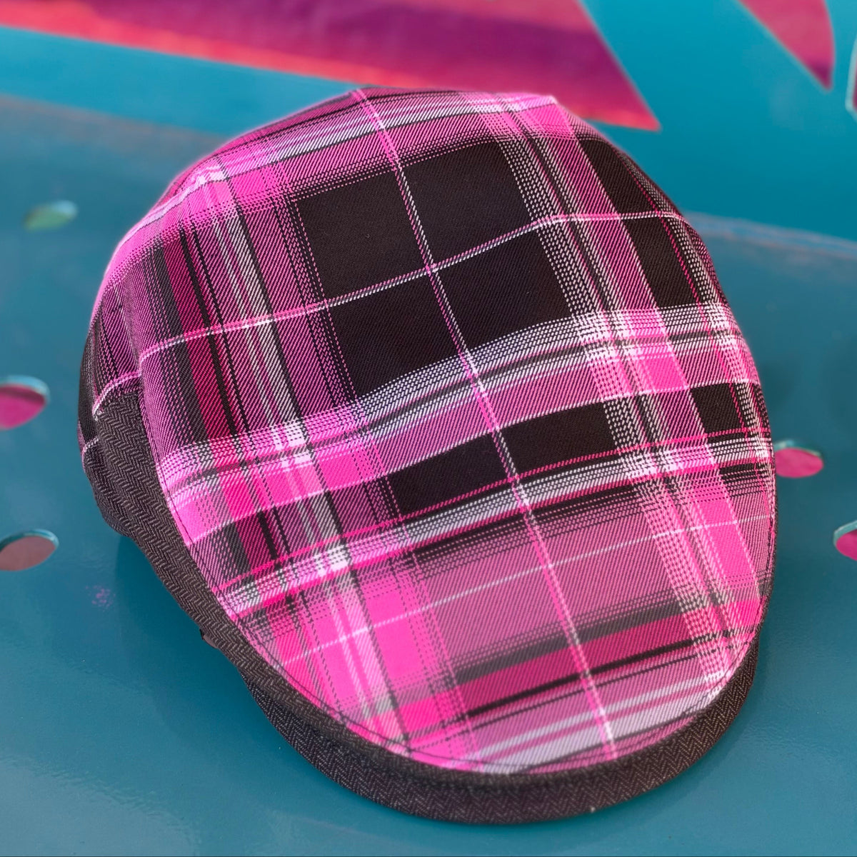 Warrior II Flannel Flat Cap -  Hales Speed Shop X FunkyBrims Collab (with Pin)