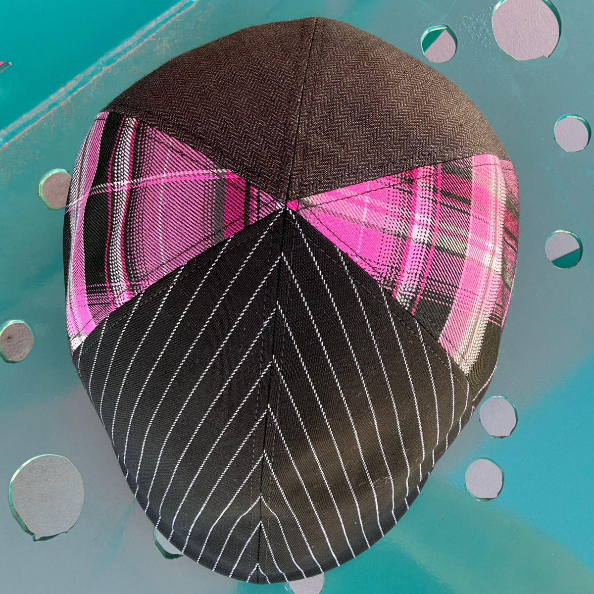 Warrior II Patchwork Club Cap -  6 Panel - Hales Speed Shop X FunkyBrims Collab (with pin)