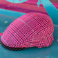 Warrior II Pink Houndstooth Flat Cap - Hales Speed Shop X FunkyBrims Collab (with Pin)
