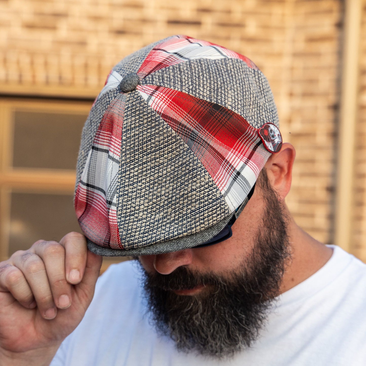 La Catrina Patchwork Newsboy Hales Speed Shop X FunkyBrims Collab (with pin)