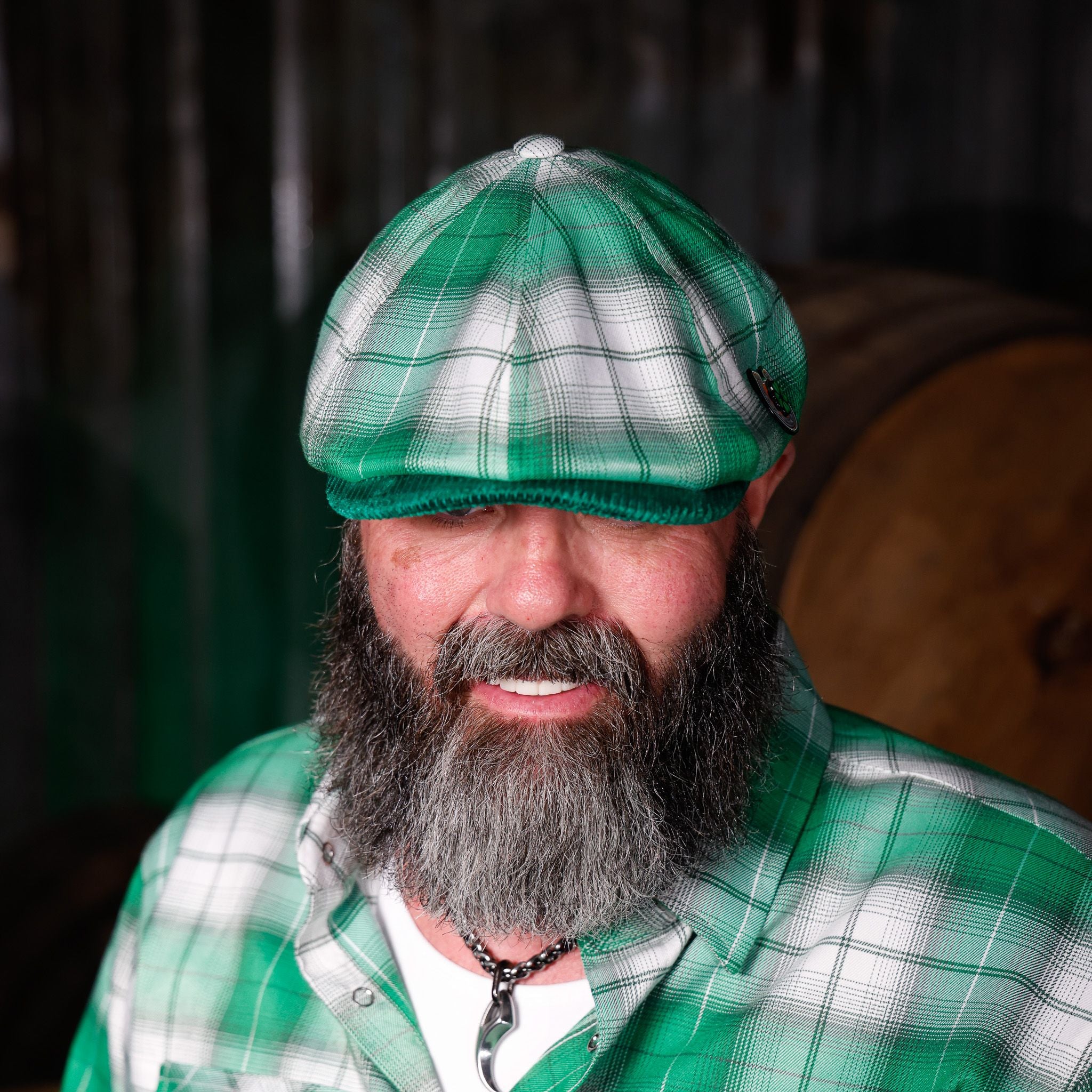 Feelin Lucky Flannel Newsboy Cap | Funky Brims x Hales – FunkyBrims
