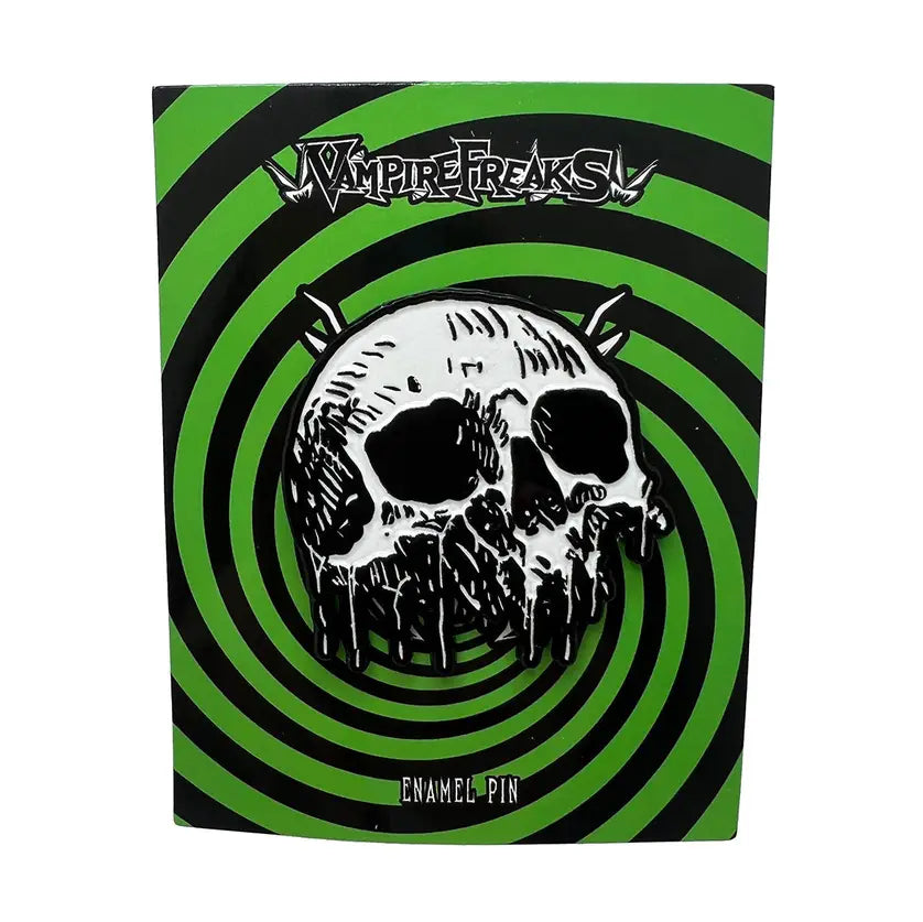 Skull Drip Enamel Pin