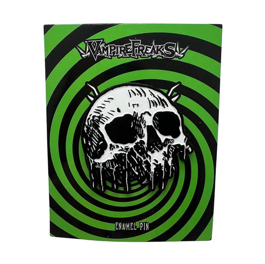 Skull Drip Enamel Pin