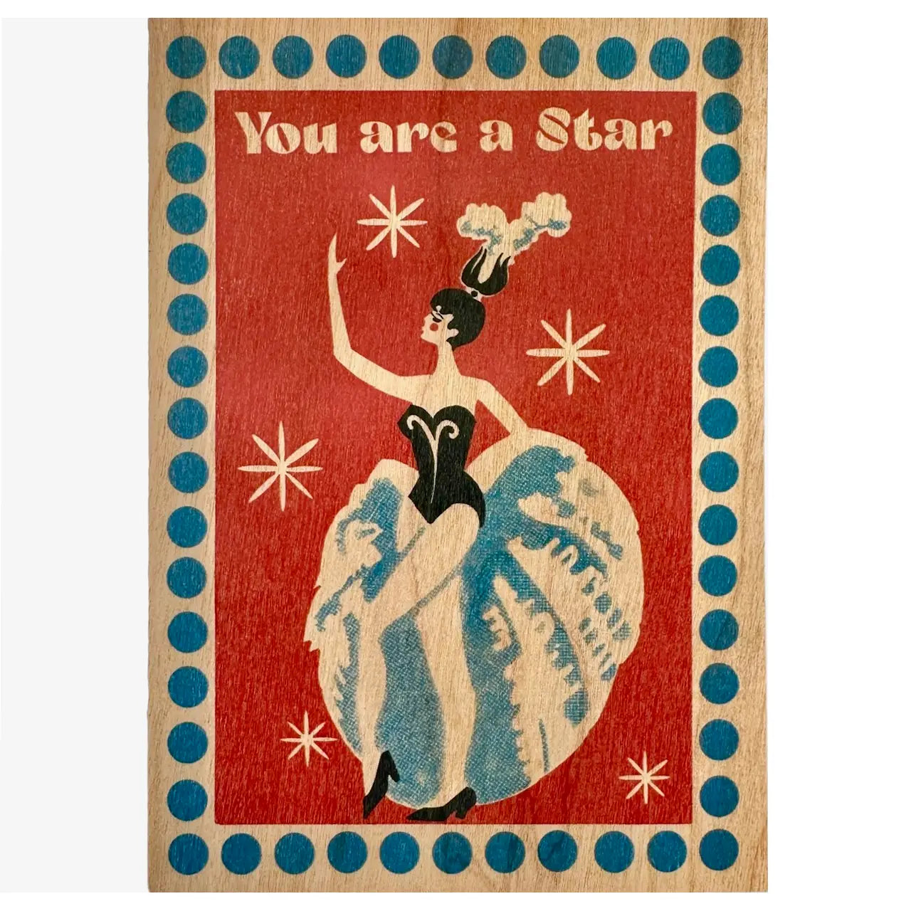 Spitfire Girl Wood Greeting Cards