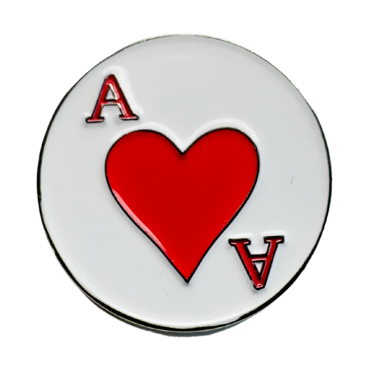 Ace of Hearts Magnetic Pin by American Hatmakers