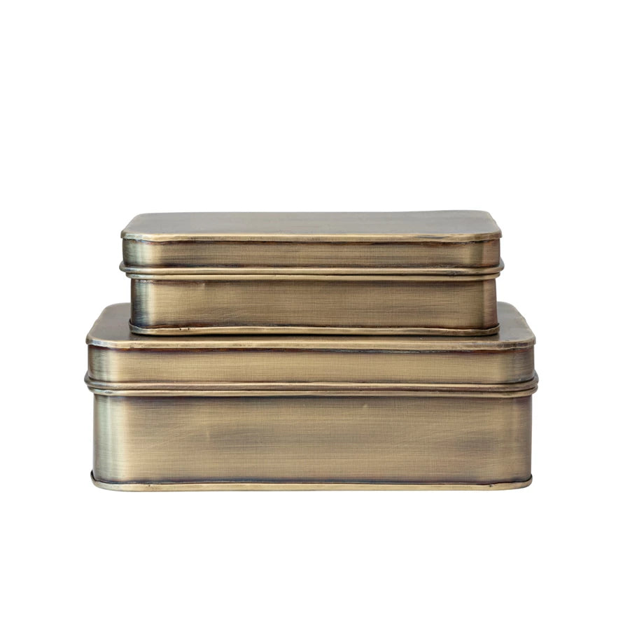 Brass Finish Metal Boxes