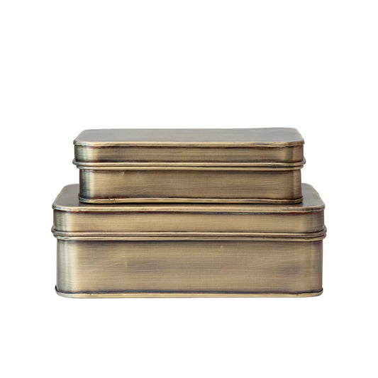 Brass Finish Metal Boxes