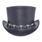 El Dorado 5 Skull Leather Top Hat