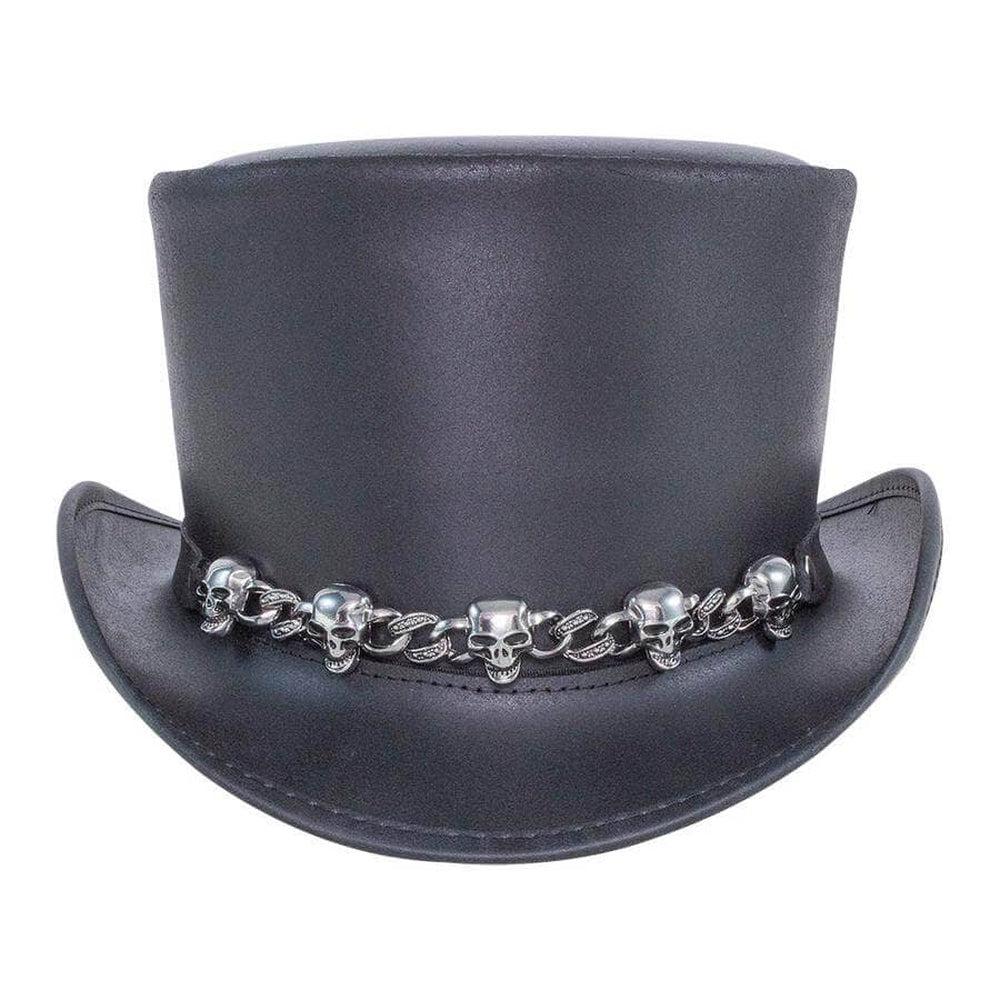 El Dorado 5 Skull Leather Top Hat
