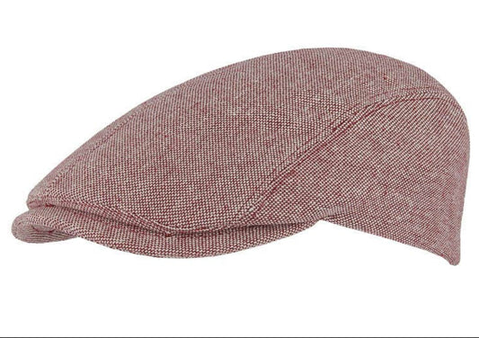 The "Red Mesh" Lightweight Summer Flat Cap by FunkyBrims