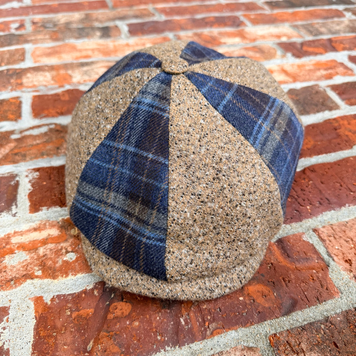 Front product view of the Masterpiece da Vinci Newsboy Cap by FunkyBrims.