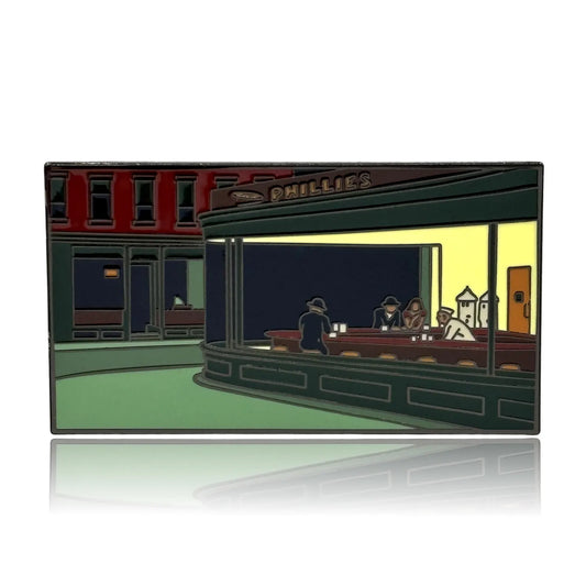 Nighthawks Painting Enamel Pin