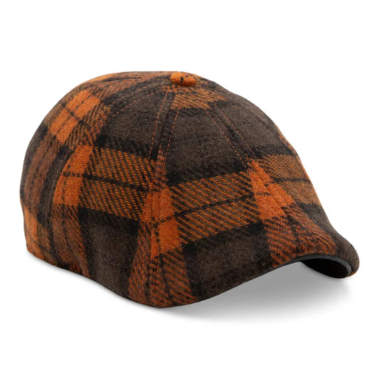 The Jack-O’-Rose - Orange Plaid Cap by Boston Scally Co.i