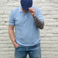 The "Contour" Bold Blue Flat Cap by Hologramme Paris